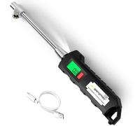 ATsafepro Digital Tire Pressure Gauge - 150 PSI, Chrome Plated Steel Dual Head Gauge with Backlight LCD and Flashlight, Rechargeable for Semi, Truck, RV and Cars