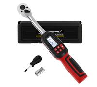 ATsafepro Digital Torque Wrench 3/8" Drive, Electronic Torque Wrench 3-60 Nm ±2% Torque Accuracy Dual-Direction,Preset Memory,Buzzer and LED Flash Notification for Bike Moto Car