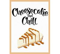 Atsbh Cheesecake Metal Tin Sign Iron Painting Plaque Vintage Novelty Funny Parlor Bar Retro Home Restaurant Kitchen Celebration Farm Courtyard Posters Metal Signs Wall Decor 6x8 Inch.