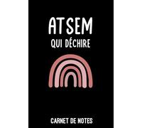 ATSEM qui déchire femme arc-en-ciel: Carnet de notes ATSEM | Bloc notes A5 (6x9 pouces - 15,24 x 22,86 cm) | 100 pages lignées à remplir