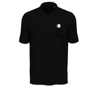 Atspauda I Prefer The bass Drummer Men's Cotton Polo Shirt Black X-Large