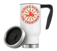 Atspauda Riding Home For Christmas holiday trucker Thermal Travel Coffee Mug 480ml White