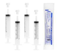 Atsuhut 20 Pack 10ml Without Needle Plastic Syringes Small Colostrum Syringe With Caps Sterile for Pet Feeding ,Labs Measurement, Dispensing Liquid Measuring and Plant Watering