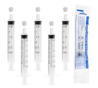 Atsuhut 20 Pcs 3ml Colostrum Syringe With Caps No Needle Plastic Syringe for Refilling and Measuring Liquids, Sterile Harvesting, Scientific Labs, Plant Watering, Pet Feeding