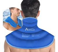 Atsuwell Ice Pack for Neck and Shoulders Cold Compression, Shoulder Ice Packs Reusable Gel Pack, Large Upper Back Cold Pack Wrap for Neck, Shoulder, Hip, Blue