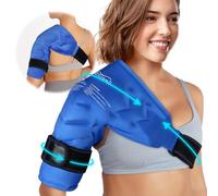 Atsuwell Shoulder Ice Pack Rotator Cuff Cold Therapy, Reusable Gel Ice Wrap for Shoulder Injuries and Pain Relief, Bursitis, Tendonitis, Swelling, Recovery for Man and Women, Blue