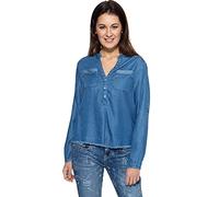 ATT, Amor Trust & Truth Women's Selena Blouse, Blue, L