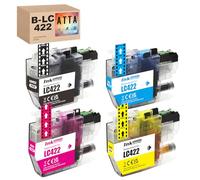 ATTA LC422XL Ink Cartridges Compatible with Brother Ink Cartridges LC422 LC-422XL LC-422Val LC-422XLVAL for MFC-J5340DW MFC-J5345DW MFC-J5740DW MFC-J6540DW MFC-J6940DW Printer, 4 Pack