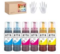 ATTA Sublimation Ink Compatible with Epson ET-1810 ET-2810 ET-2820 ET-2710 ET-2720 ET-2711 ET-2715 ET-2721 ET-2726 ET-2826 ET-4800 Sublimation Ink Refill Bottles for Eco Tank Printer (2C/2M/2Y)