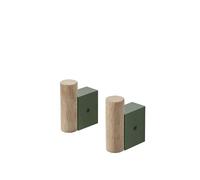 Attach Hook Oak/Dark Green 2 Pcs.