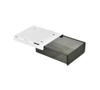 Attachable Desk Drawer - Invisible Stick On Pull Out Storage Tray, Compact Hidden Organizer Compartment, Adhesive Sliding Drawer for Dorm Study Room Classroom Office Bedroom | Concealed Workstation Su