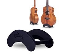 Attachable Guitar Stand, Floor, Adjustable Fit, Portable, Classical, Steel String, and Bass Acoustic Guitars, Guitar Accessories, Music Stand, Black