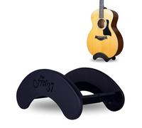 Attachable Guitar Stand, Floor, Adjustable Fit, Portable, Classical, Steel String, and Bass Acoustic Guitars, Guitar Accessories, Music Stand, Black