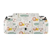 Attachable Stroller Organizer African Giraffe Elephant Crocodile Monkey Baby Caddy Large With Non-Slip Shoulder Strap & Stroller Accesorios Para