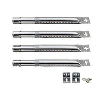 Attachcooking BBQ Gas Grill Universal Adjustable Stainless Steel Burner with Straight Tube for FirePlus, Fire Mountain, Char-Broil, CosmoGrill and Others, from 12" to 17.5"