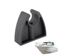 Attaches Pour Mât De Lumière Bateau - Fixation Noire Pour Tube D'éclairage | Support Solide Et Durable Pour Organisation, Pont Bateau Kayak Yacht Marine Accessoires Rangement Clip Lumière Navigation