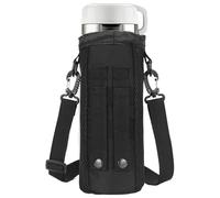 Attachment Holder with Strap - Lightweight Transport Case for Bottles, Hydration Bag for Outdoor Sports | Adjustable Cable Cover, Portable Bag for Camping Adventures of Hiking Thrust in, black, see