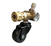 Attachment Wheel for Pressure Washers - 276 Bar Rustproof Tool, Swivel Coupling for Pressure Washers - For Garage Professionals Technicians Motorhome Owners and