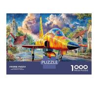 Attack Aircraft 1000 Pc Plane Beach Eco-Friendly Paper Premium Jigsaw Puzzle for Adults Decompression Game Wall Decor And Gifts for Enthusiasts 70x50cm/1000pcs