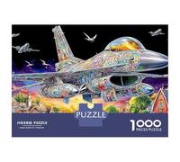Attack Aircraft 1000 Piece Jigsaw Plane Flight Puzzles for Adults And Kids Age 12 Years Up Challenging & Brainteasing Puzzle Game for The Whole for Women Gifts for Men38x26cm/1000pcs