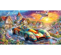 Attack Aircraft 1000 Pieces Recycled Paper Jigsaw - Family Activity & Fun Present Great Gift Idea for Adults 75x50/1000pcs