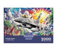Attack Aircraft Colourful Spaceship in Cosmic Scene 1000 Pcs Jigsaw Puzzles Adults Brain Development Classic Educational Games 70x50cm/1000pcs