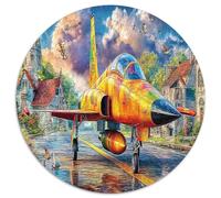 Attack Aircraft Puzzles Great Gift Home Decoration 1000 Piece Village Jigsaw Puzzle Challenging Games for Adults Kids Family 1000pcs (67.5x67.5cm)