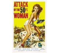 ATTACK OF THE 50 FT WOMAN - Imported Movie Wall Poster Print - 30CM X 43CM