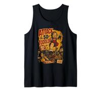 Attack of the 50ft Toddler Vintage Movie Parody Dad Tank Top