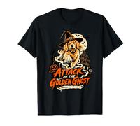 Attack of the Golden Retriever Ghost Witch Dog Mom Halloween T-Shirt