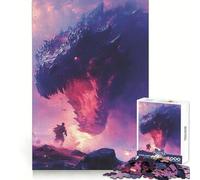 Attack Of The Kaiju 1000 Piece Jigsaw Puzzles for Teenagers Jigsaw Thought Training Casual Relaxation Uniform Cut Birthday Present (38x26cm)