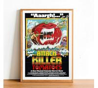 Attack Of The Killer Tomatoes Classic Vintage Movie Poster Wall Art Picture Photo A4