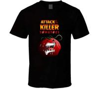 Attack of The Killer Tomatoes Graphic Tee Pullover Men's Crewneck T-Shirt Short Sleeve Top Unisex Pure Cotton Tee Black M