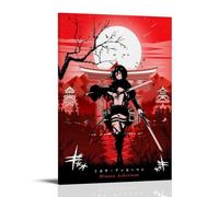 Attack on Titan Anime Role Mikasa Ackerman Classics Fan Art Poster Decorative Painting Canvas Wall Posters And Art Picture Print Modern Family Bedroom Decor Posters 12x18inch(30x45cm)