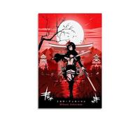 Attack on Titan Anime Role Mikasa Ackerman Classics Fan Art Poster Decorative Painting Canvas Wall Posters And Art Picture Print Modern Family Bedroom Decor Posters 12x18inch(30x45cm)