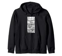 Attack on Titan Annie Leonhart VS Reiner Braun Stack Manga Zip Hoodie