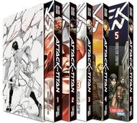 Attack on Titan, Bände 1-5 im Sammelschuber mit Extra: Atemberaubende Fantasy-Action im Kampf gegen grauenhafte Titanen