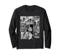 Attack on Titan Eren Vs Titans Split Anime Panels Long Sleeve T-Shirt