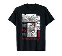 Attack on Titan Eren Yeager vs Reiner Braun Manga Fight Logo T-Shirt