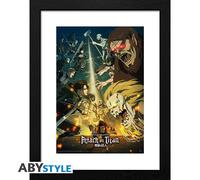 Attack On Titan Framed Print Season 4 Key Art 3 30.5x40.6 Cm