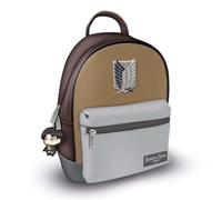 ATTACK ON TITAN Season 3 Fashion Backpack - Luxury Faux Leather, Unique Lining, Matching Zipper Accessory, Spacious Inner & Outer Pockets, Stylish & Lightweight, Perfect for Any Attack on Titan Fan