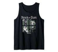 Attack on Titan Season 4 Character Portrait Squares Anime Tank Top