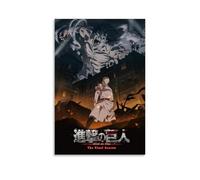 Attack on Titan Season 4 - Final Season - 2020 Japanese Anime Character Posters Vintage Posters, Wall Art, Canvas Posters, Room Decoration Aesthetic Posters, Printed Decoration Posters, Living Room Po