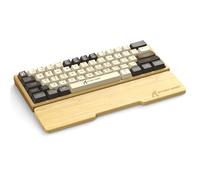 Attack Shark 61 Keys Natural Bamboo Wrist Rest,Ergonomic Hand Rest Support for Improved Typing & Gaming Comfort,Eco-Friendly,Moisture-Resistant,Wooden Feel,Non-Slip,for TKL Mechanical Keyboard