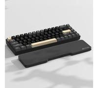 ATTACK SHARK 68 Keys CNC Acrylic Keyboard Wrist Rest,Transparent Palm Rest, Compact 60% Gaming Mechanical Keyboard Wrist Pad, Ergonomic Wrist Support for Offices, Homes, Anti-Slip Base -Black