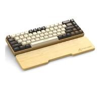 Attack Shark 68 Keys Natural Bamboo Wrist Rest,Ergonomic Hand Rest Support for Improved Typing & Gaming Comfort,Eco-Friendly,Moisture-Resistant,Wooden Feel,Non-Slip,Portable for Mechanical Keyboard