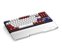 ATTACK SHARK 87 Keys CNC Acrylic Wrist Rest, Ergonomic Keyboard Palm Rest,Portable Anti Slip Clear Frosted Hand Rest,Desk Accessories for Game Playing/Office Typing