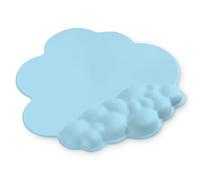 ATTACK SHARK Cloud Mouse Pad with Wrist Rest Support,Ergonomic Mouse Mat,Non-Slip Base for Comfortable and Precise Control, Gaming Pad with Smooth Surface for Typing/Gaming Desk Accessories-Blue