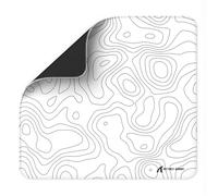 ATTACK SHARK CM02 Gaming Mouse Pad for Esports Speed Large Mouse mats for Desk Waterproof Surface Stitched Edges and Anti-Slip Rubber Base Size L Laminate 17.72” x 15.75” x 0.16” White