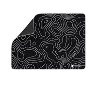 ATTACK SHARK CM02SE eSports Gaming Mouse Pad, Water Resistant Coating Large Mouse Mat, Fine Sand-Like Texture Surface, Slip-Resistant Bottom, Micro-Knit Stitched Edges,405x305x4mm-Black Contour